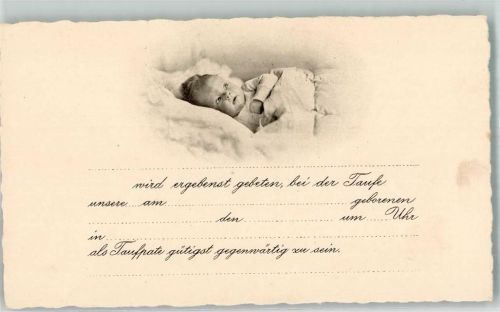 Baby Einladung