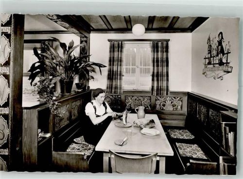 72285 W7293 Herzogsweiler Gebrauchsspuren Gasthaus Cafe Sonnenschein