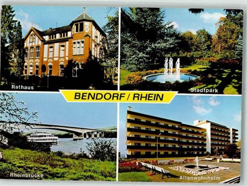 Bendorf Rathaus Rheinbrücke Stadtpark Altenwohnheim