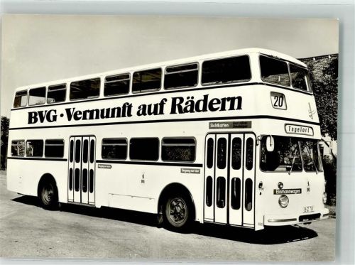 Tegelort 1966 Omnibus Büssing DE 65 Werbung BVG