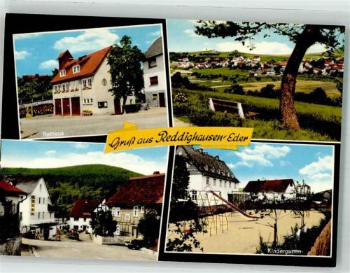 35116 W3559 Reddighausen - Rathaus Kindergarten Geschäft EDEKA