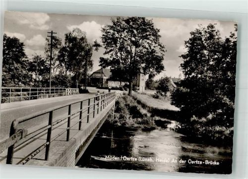 29328 W3105 Müden , Örtze 1959 - An der Oertze-Brücke