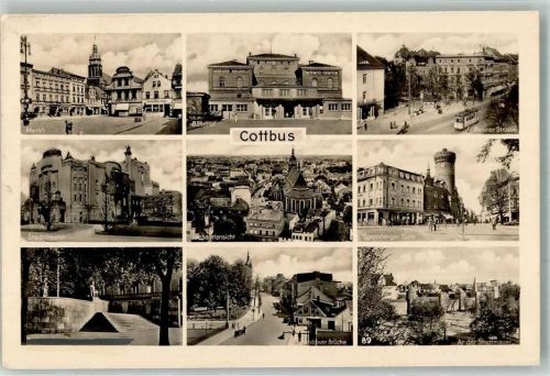 Cottbus Bahnhof Berliner Straße Straßenbahn Stadttheater