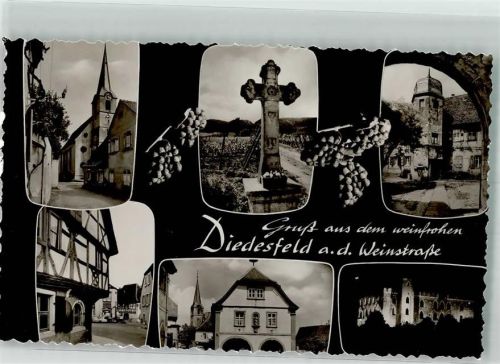 Diedesfeld Kirche St. Remigius Rathaus Hambacher Schloss Feldkreuz