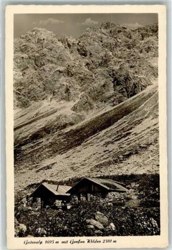 Gerstruben Gutenalp mit Großen Wilden Verlag Franz Milz Hüttenstempel Gerstruben