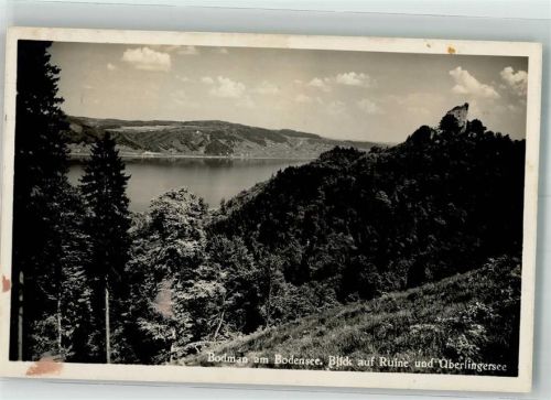 Bodman 1930 Burg Ruine Überlingersee
