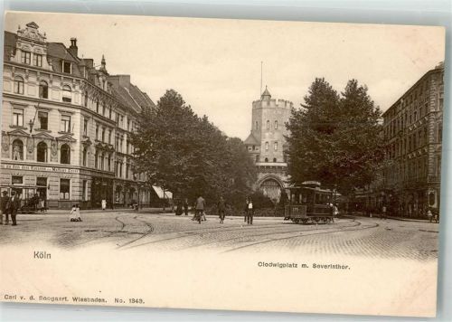 Köln Altstadt-Süd 101 Straßenbahn Clodwigplatz Severintor Hotel zu den drei Kaisern