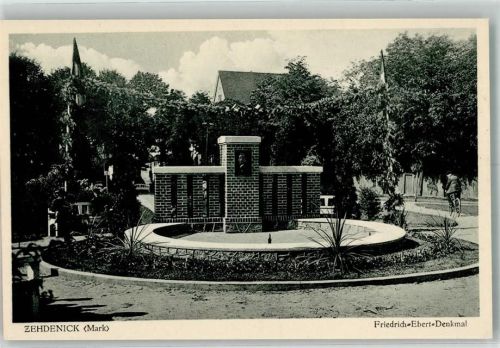 Zehdenick Friedrich-Ebert-Denkmal Verlag Goldiner