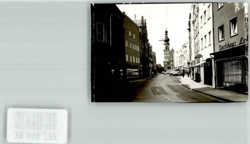 Trostberg Hauptstraße mit St. Andreas Kirche Foto Original aus Archiv eines Ansichtskartenverlags Ort handschriftlich
