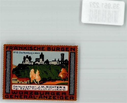 Gössenheim Burg Homburg Serie Fränkische Burgen No. 10 des Würzburger General-Anzeiger