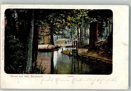 Lehde 1905 Gruß aus dem Spreewald