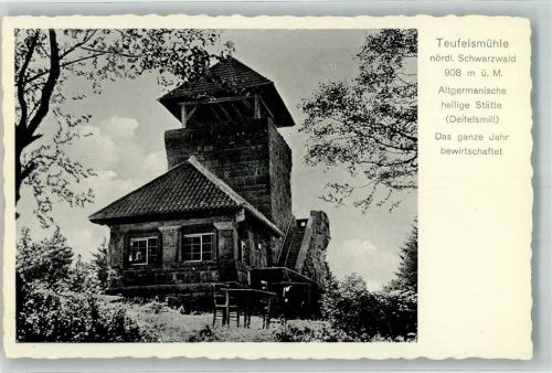Loffenau Gasthaus Teufelsmühle Altgermanische hl. Stätte