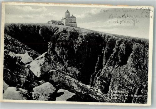Petersdorf Piechowice 1937 Foto AK Gasthaus Große Schneegrube