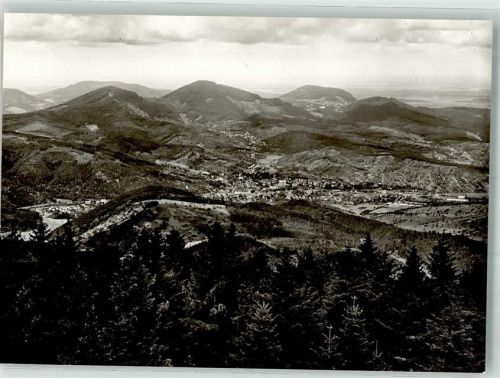 Loffenau Blick von der Teufelsmühle ins Murg- u. Rheintal