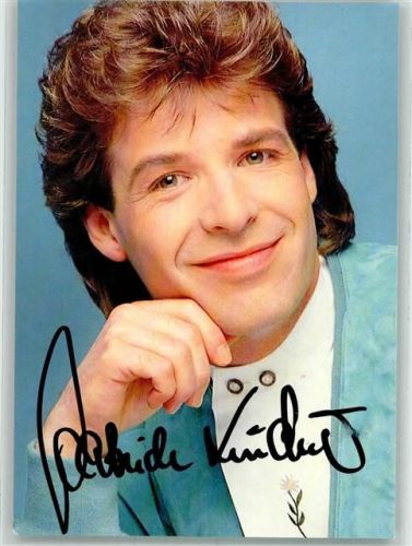 Portrait des Sängers Patrick Lindner mit Autogramm