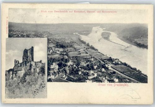 Drachenfels Gesamtansicht, Ruine