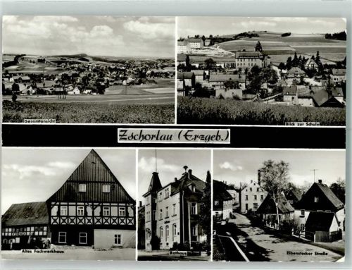 Zschortau Rathaus Schule Eibenstocker Straße Fachwerkhaus