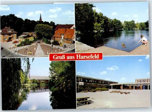 21698 W2165 Harsefeld - Ortspartie, Seepartie, Schule