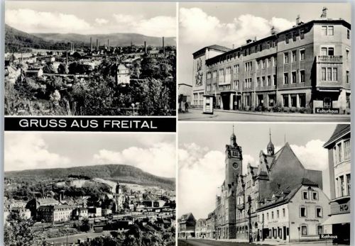 Freital Gesamtansicht, Kulturhaus, Rathaus