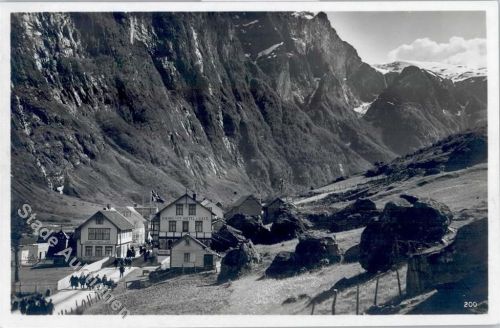 Gudvangen Norwegen Fotokarte Hotel