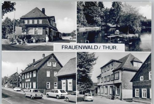 Frauenwald Bahnhofsgaststätte, Im Lenkgrund, Gaststätte und Ferienheim Waldfrieden, FDGB Erhplungsheim Drei Kronen