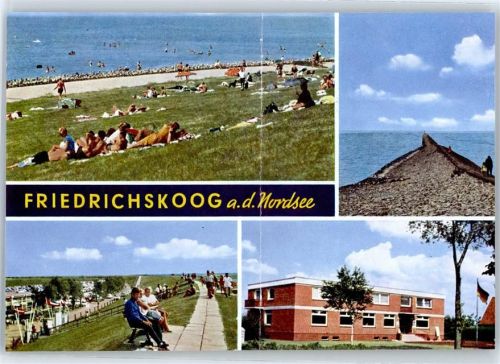 Friedrichskoog Strand, Deich, Mole, Fotoabzug