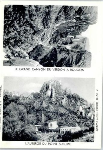 Moustier Grand Canon du Verdon, Lauberge du Point Sublime