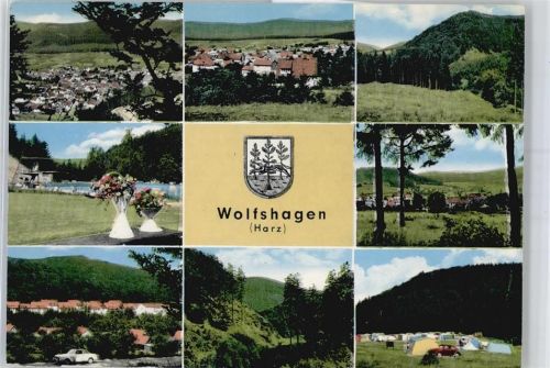 38685 W3394 Wolfshagen im Harz - Teilansichten, Freibad, Campingplatz