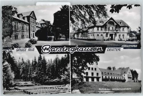 30890 W3013 Barsinghausen - Kloster, Krankenhaus, Freilichtbühne, Fußball-Verbandsheim