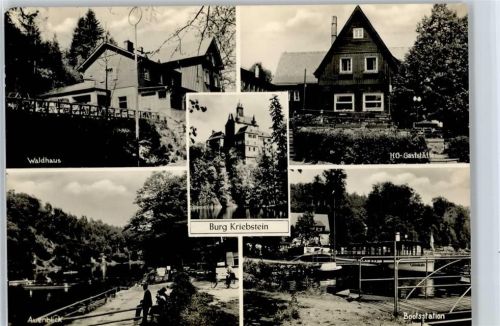 Kriebstein Burg, Gaststätte, Bootsstation, Auenblick, Waldhaus