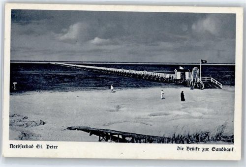 Sankt Peter-Ording WK II Brücke zur Sandbank