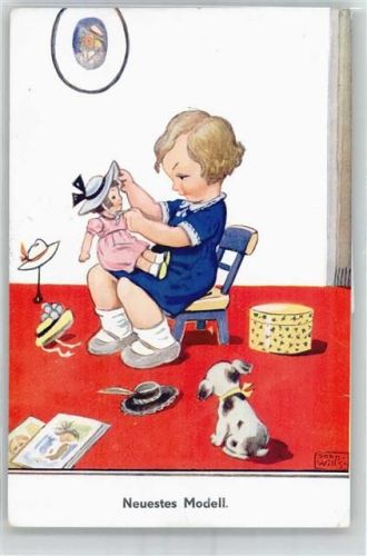 Mädchen mit Puppe