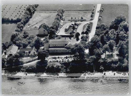 24972 W2391 Steinberghaff - Fliegeraufnahme, Strandhotel, Strandcafé Steinberghaff