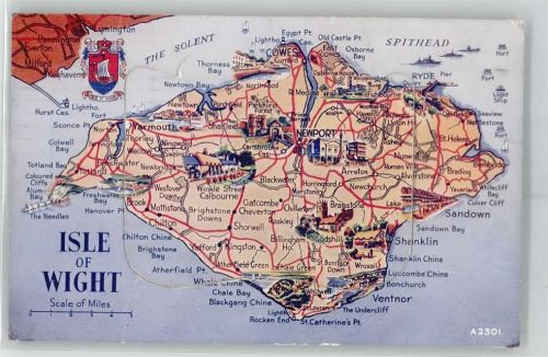 Isle of Wight Leporello, Kartenausschnitt