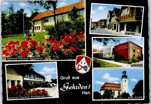 Gehrden Gymnasium , Festhalle , Marktplatz