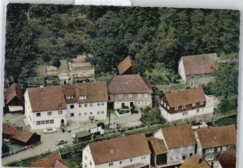 Steinwiesen Fliegeraufnahme, Gastwirtschaft, Pension Herta Roth