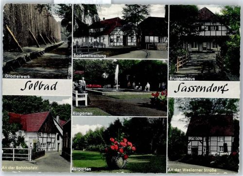 Bad Sassendorf Gardierwerk, Badeverwaltung, Bahnhofstraße, Kurgarten, Westlarner Straße, Brunnenhaus AKU2