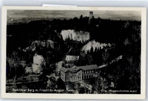 Rochlitz Fliegeraufnahme, Rochlitzer Berg, Friedrich-August-Turm