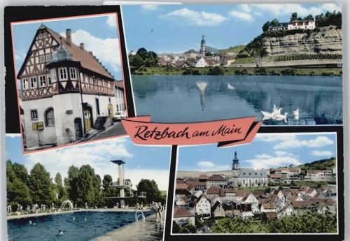 Retzbach Teilansicht, FReibad
