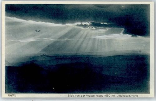 Wasserkuppe bei Nacht Segelflug