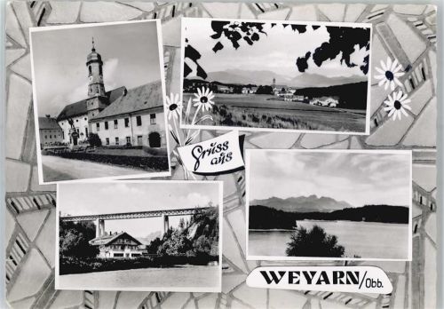 83626 W8155 Weyarn - Stadtbild, Kirche
