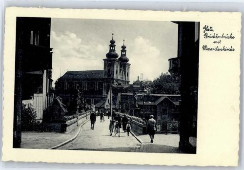 Glatz Brücktorbrücke mit Minoritenkirche