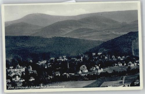 Bad Landeck Stadtbild, mit Schneeberg
