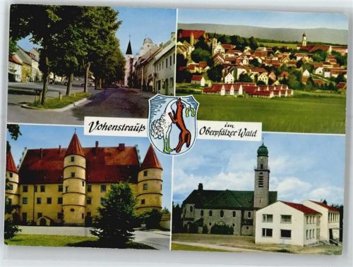 Vohenstrauß Kirche, Schloss, Teilansicht
