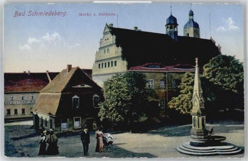 06905 O4603 Bad Schmiedeberg - Marktplatz , Rathaus