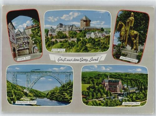 Altenberg Leporello, Schloß Burg, Engelbert-Denkmal, Altenberger Dom, Müngstener Brücke