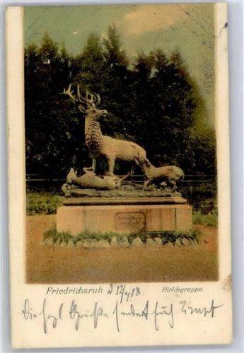 Friedrichsruh 1908 Hirschgruppe