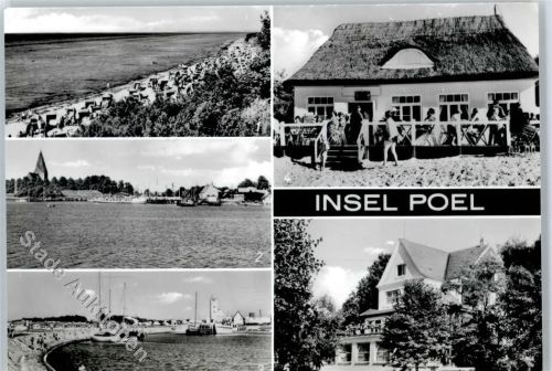 23999 O2401 Insel Poel - Strand, Hafen, Kirche, Gaststätte