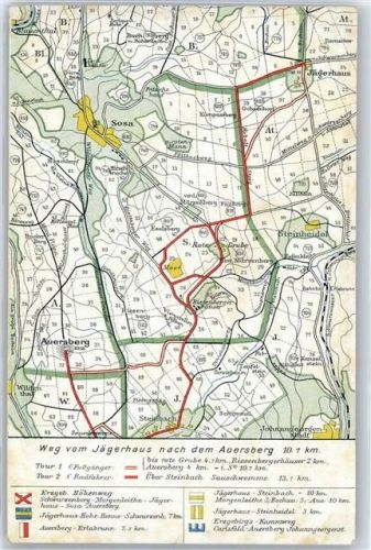 Auersberg Landkarte, Auerberghaus