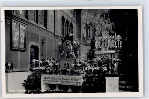 Werl Wallfahrtskirche Gnaden- und Hochaltar